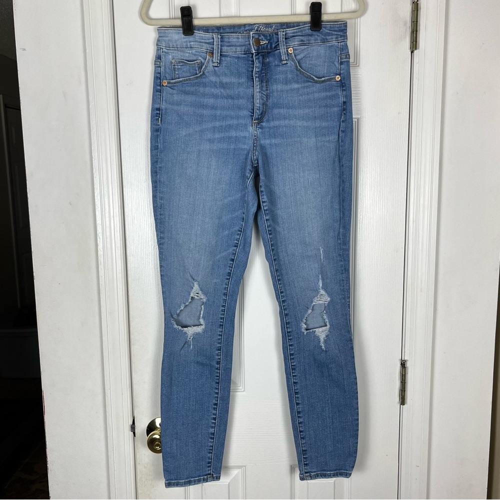 Universal Thread Distressed Denim High Rise Skinny Jeans
